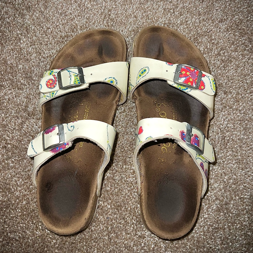 rare birkenstock x papillio sandals